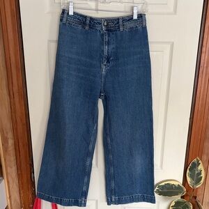 Free People Dark Blue Flare Jeans